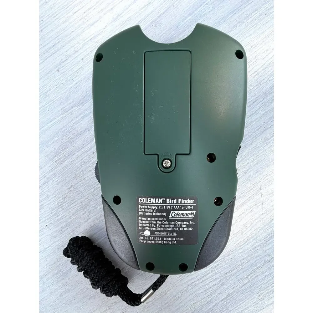 Coleman Bird Finder W/5 Bird Call Cards Tested & Working w/ Belt Loop